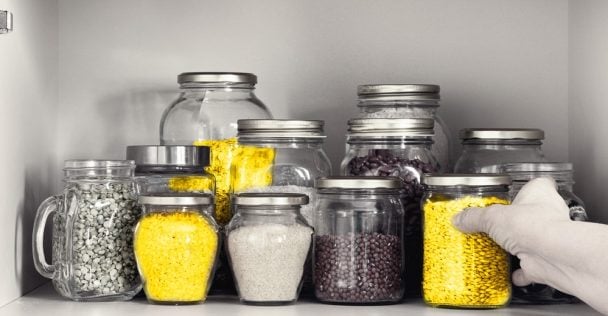 Organising kitchen pantry